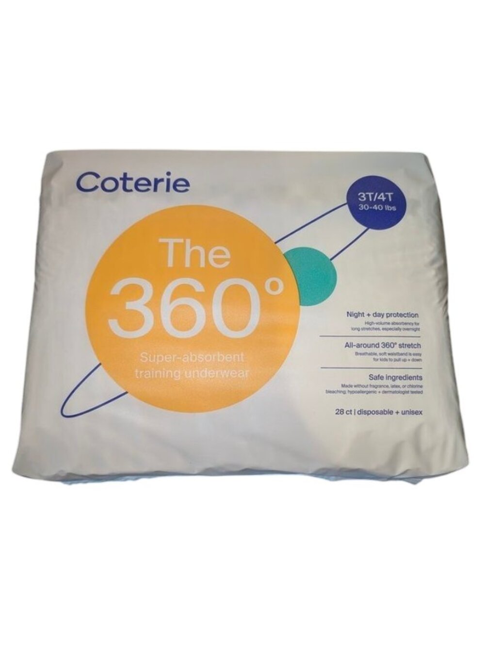 NEW Coterie The 360 degree Pull On Up Training Pants 30-40 lbs 3T 4T Toddler